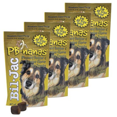Bil-Jac PB-Nanas Dog Treats 4 oz, 4 Pack