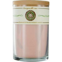 Terra Essential Scents - Massage & Aromatherapy Soy Candle Honeysuckle Rose - 12 oz. by HONEYSUCKLE & ROSE
