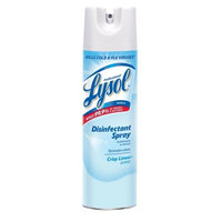 Professional Lysol Surface Disinfectant Liquid Crisp Linen Scent, 19 oz. Aerosol Spray Can, 8 Pack