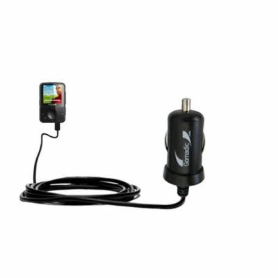 Gomadic Intelligent Compact Car / Auto DC Charger suitable for the Philips Gogear Vibe - 2A / 10W power at half the size. Uses Gomadic TipExchange Tec
