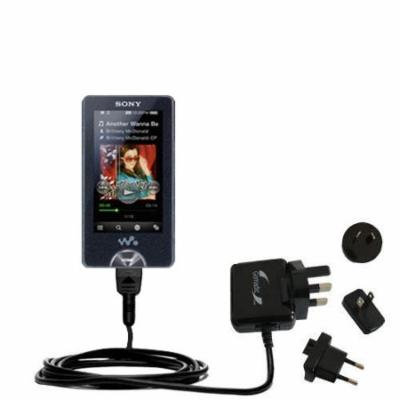 International AC Home Wall Charger suitable for the Sony Walkman X Series NWZ-X1051 - 10W Charge supports wall outlets and voltages worldwide - Uses G