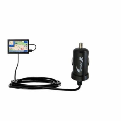 Gomadic Intelligent Compact Car / Auto DC Charger suitable for the Mio C728 - 2A / 10W power at half the size. Uses Gomadic TipExchange Technology