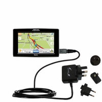 International AC Home Wall Charger suitable for the Magellan Maestro 5310 - 10W Charge supports wall outlets and voltages worldwide - Uses Gomadic Bra