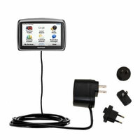 International AC Home Wall Charger suitable for the TomTom GO 940 - 10W Charge supports wall outlets and voltages worldwide - Uses Gomadic Brand TipEx