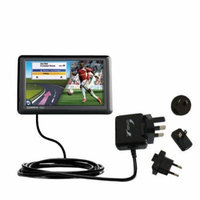 International AC Home Wall Charger suitable for the Garmin Nuvi 1490Tpro - 10W Charge supports wall outlets and voltages worldwide - Uses Gomadic Bran
