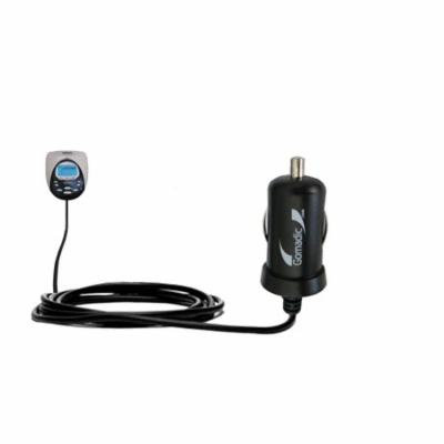 Gomadic Intelligent Compact Car / Auto DC Charger suitable for the Creative NOMAD Jukebox 2/3 - 2A / 10W power at half the size. Uses Gomadic TipExcha