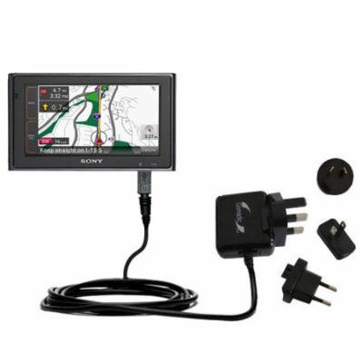 International AC Home Wall Charger suitable for the Sony NV-U94T - 10W Charge supports wall outlets and voltages worldwide - Uses Gomadic Brand TipExc