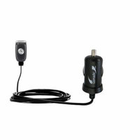 Gomadic Intelligent Compact Car / Auto DC Charger suitable for the Sony Ericsson Z300a - 2A / 10W power at half the size. Uses Gomadic TipExchange Tec
