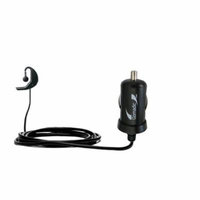Gomadic Intelligent Compact Car / Auto DC Charger suitable for the Jabra BT5020 - 2A / 10W power at half the size. Uses Gomadic TipExchange Technology