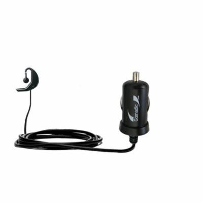 Gomadic Intelligent Compact Car / Auto DC Charger suitable for the Jabra BT5020 - 2A / 10W power at half the size. Uses Gomadic TipExchange Technology