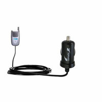 Gomadic Intelligent Compact Car / Auto DC Charger suitable for the Sanyo SCP-2300 - 2A / 10W power at half the size. Uses Gomadic TipExchange Technolo