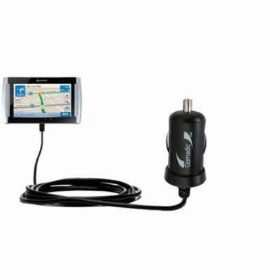 Gomadic Intelligent Compact Car / Auto DC Charger suitable for the Navman s90i - 2A / 10W power at half the size. Uses Gomadic TipExchange Technology