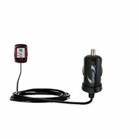 Gomadic Intelligent Compact Car / Auto DC Charger suitable for the Garmin Edge - 2A / 10W power at half the size. Uses Gomadic TipExchange Technology