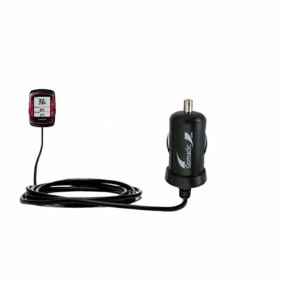 Gomadic Intelligent Compact Car / Auto DC Charger suitable for the Garmin Edge - 2A / 10W power at half the size. Uses Gomadic TipExchange Technology