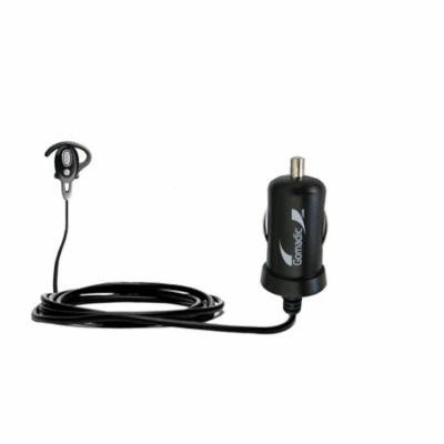 Gomadic Intelligent Compact Car / Auto DC Charger suitable for the Motorola H720 Headset - 2A / 10W power at half the size. Uses Gomadic TipExchange T