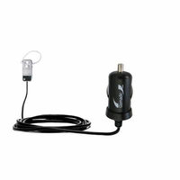 Gomadic Intelligent Compact Car / Auto DC Charger suitable for the Motorola MOTOPURE H12 Cradle - 2A / 10W power at half the size. Uses Gomadic TipExc