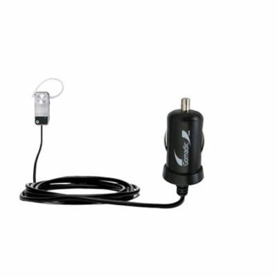 Gomadic Intelligent Compact Car / Auto DC Charger suitable for the Motorola MOTOPURE H12 Cradle - 2A / 10W power at half the size. Uses Gomadic TipExc