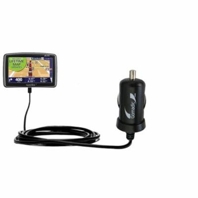 Gomadic Intelligent Compact Car / Auto DC Charger suitable for the TomTom XL 340S - 2A / 10W power at half the size. Uses Gomadic TipExchange Technolo