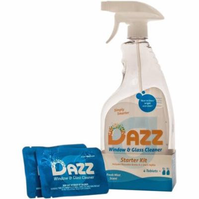 DAZZ Fresh Mint Scent Window & Glass Cleaner Starter Kit, 3 pc