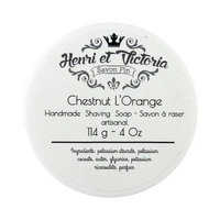 Henri et Victoria Shaving Soap Vegan (Chestnut L'orange)