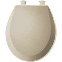 BEMIS Lift-Off Round Closed Front Toilet Seat in Bone