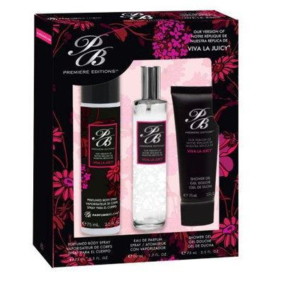 Belcam Inc PB Premiere Editionsâ ¢ , version of Viva la Juicy, Fragrance Gift Set for Women, 3 pcs