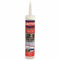 LOCTITE POLYSEAMSEAL 2-1N-1 TUB-N-TILE ADHESIVE SEALANT, CLEAR, 10 OZ.