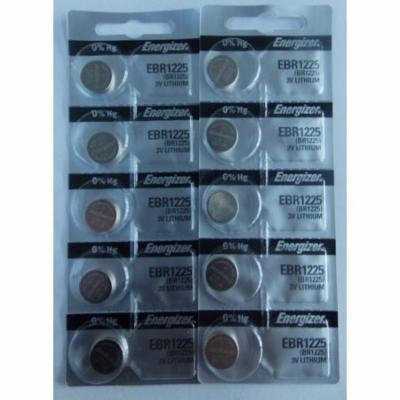 Energizer EBR1225 3V Lithium Coin Battery - 10 Pack + Free Shipping
