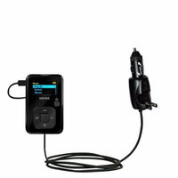 Intelligent Dual Purpose DC Vehicle and AC Home Wall Charger suitable for the Sandisk Sansa Clip Plus - Two critical functions, one unique charger - U