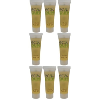 Eco Pure Relaxing Bath Gel Lot of 8 each 1oz Bottles. oz (Pack of 8)