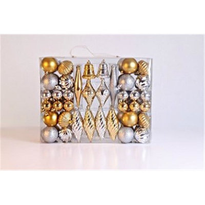 Winterland WL-ORNKIT-90-GO-SLV Silver And Gold Ornament Kit