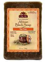 OKAY African Black Soap Tea Tree 156 g - 5.5 oz