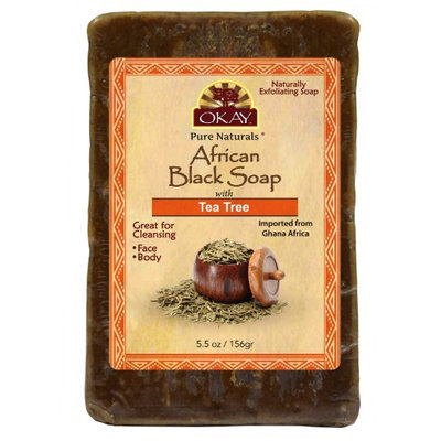 OKAY African Black Soap Tea Tree 156 g - 5.5 oz