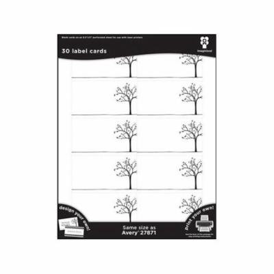 Imaginisce Black Ice Cards Tree Line 30pc