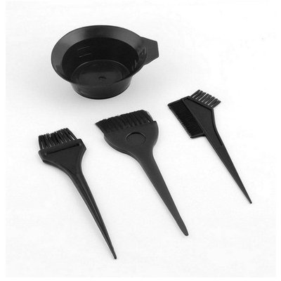 GreatFun 4Pcs Salon Hair Coloring Dyeing Kit Dye Brush Comb Bowl Tint Tool Kit