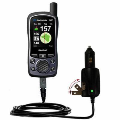 Intelligent Dual Purpose DC Vehicle and AC Home Wall Charger suitable for the SkyGolf SkyCaddie SG5 - Two critical functions, one unique charger - Use