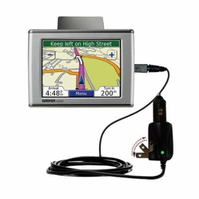 Intelligent Dual Purpose DC Vehicle and AC Home Wall Charger suitable for the Garmin Nuvi 350 - Two critical functions, one unique charger - Uses Goma