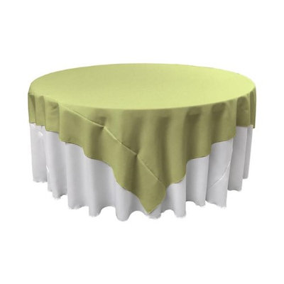 LA Linen TCpop90x90-SageP19 Polyester Poplin Square Tablecloth Sage - 90 x 90 in.