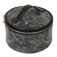 Mootime Cosmetic Makeup Travel Toiletry Storage Bag Pouch Organizer Case for Ladies Deep Grey