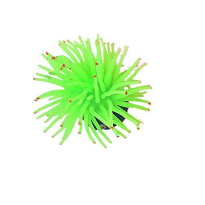 Big Size Silicone Coral Ornament for Aquarium Fish Tank,Green