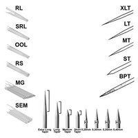 Tattoo Needles Sterile Disposable 50pcs ((3RL) 1203RL)