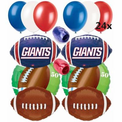 New York Giants Football Anagram Balloons Decorating Ultimate Pack 32pc Kit