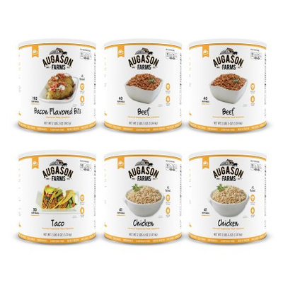 Augason Farms' Food Storage Meat Substitute Variety 6-Pack