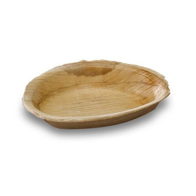 PacknWood 210BBAEG6 Mini Palmegg Palm Leaf Egg Shaped Mini Plate, Pack Of 100