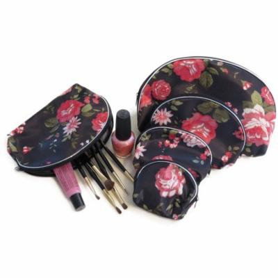 Evelots Set Of 5 Silk Cosmetic Bags - For Accessories - Travel Storage