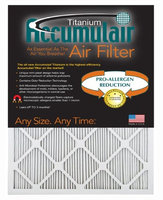 Accumulair Titanium 19.5x23.5x1 (Actual Size) High Efficiency Allergen Reduction Air Filter/Furnace Filters (2 Pack)