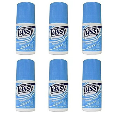 Tussy Roll-on Antiperspirant & Deodorant - Powder Fresh: 1.7 Oz (6 Pack) + FREE LA Cross 71817 Tweezer