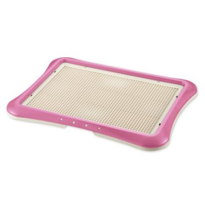 Richell Usa Inc Richell Paw Trax Mesh Training Tray, Pink