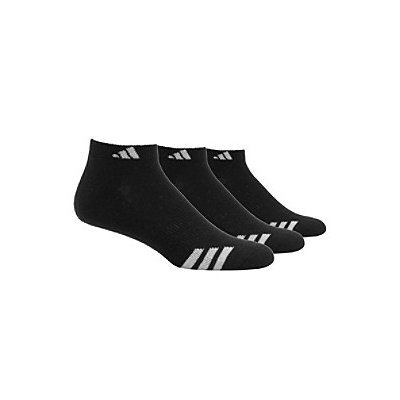 adidas 3-Stripe 3 Pack Low Cut Socks - Mens - Black/White