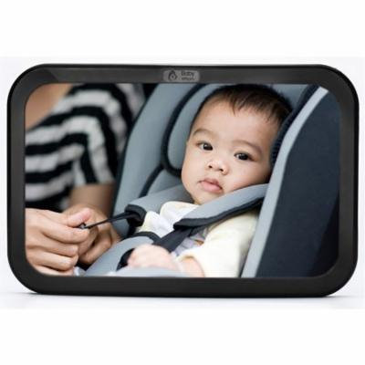 Back Seat Mirror - Rear View Baby Car Seat Mirror by Baby & Mom - Wide Convex Shatterproof Glass and Fully